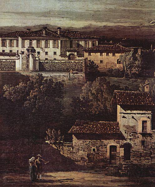 Bernardo Bellotto Das Dorf Gazzada, Blick von Sud-Ost auf die Villa Melzi d'Eril Norge oil painting art